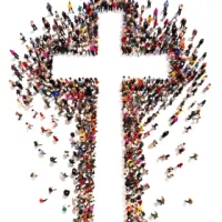 A cross above a church